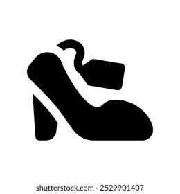 high heels icon. vector glyph icon for your website, mobile, presentation, and logo design.