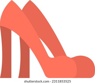 Imagen vectorial de icono de tacones altos. Adecuado para aplicaciones web móviles y medios de impresión.