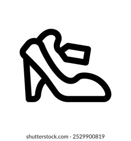 high heels icon. vector line icon for your website, mobile, presentation, and logo design.