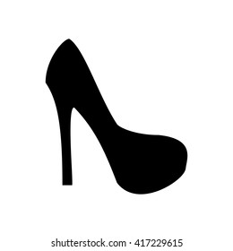 High heels illustration. Shoes illustration. Shoes icon. Vector illustration
