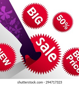 high heels and sales