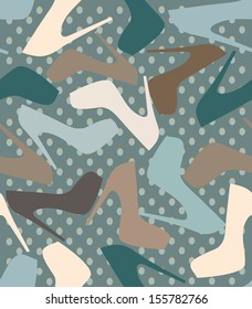 High heels seamless pattern