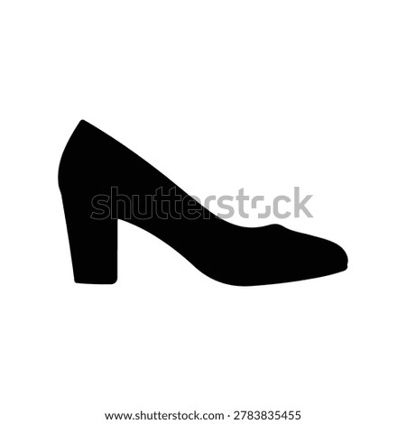 High heels shoe icon vector. high heel women's shoes vector isolated on white background.