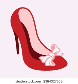 High heels shoe vector icon, Women's shoe glyph icon. Symbol, logo illustration.Woman shoes vector icons isolated on pink background.Fashion footwear design.