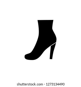 High heels, shoes, boots vector icon.