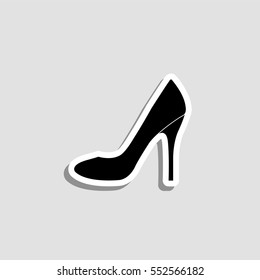 High heels shoes  icon - vector  sticker