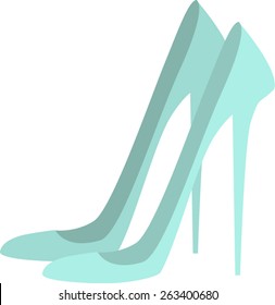 high heels shoes vector