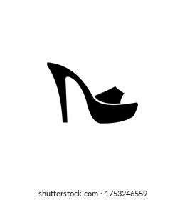 Icono vectorial de zapatos de tacones altos