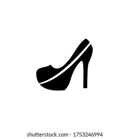 Icono vectorial de zapatos de tacones altos