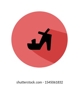 High heels simple illustration clip art vector