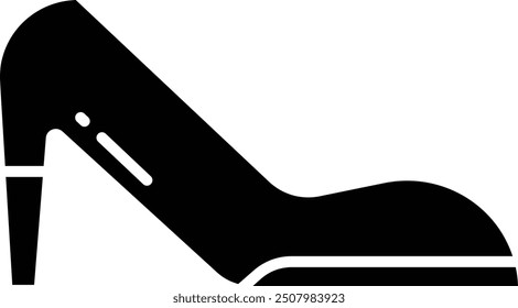 High Heels solid glyph vector illustration