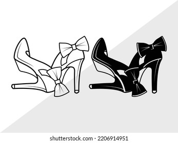 High Heels SVG Printable Vector Illustration