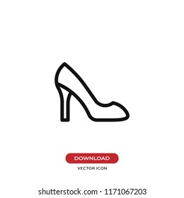 High heels vector icon