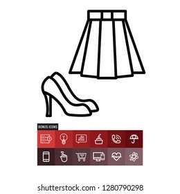 High heels vector icon
