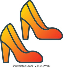 High Heels vector icon. Can be used for printing, mobile and web applications.