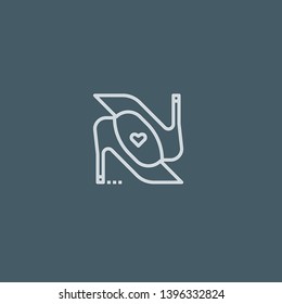 High Heels vector icon. High Heels concept stroke symbol design. Thin graphic elements vector illustration, outline pattern for your web site design, logo, UI. EPS 10.