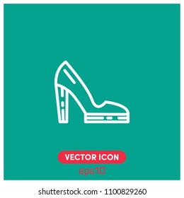 High Heels Vector Icon Illustration For Web And Mobile App.Ui/Ux.Premium Quality.