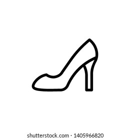 High heels vector icon illustration