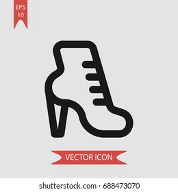 High heels vector icon, illustration symbol