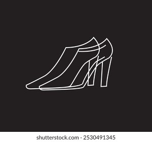 "High heels vector illustration featuring elegant women's shoes with floral decorations. Ideal for fashion-themed designs, product presentations, and promotional materials. Stylish and feminine!"