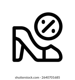 high hills line icon. Clean and minimalist vector icon for websites, mobile apps, presentations, and logos. Fully scalable and customizable for any project.