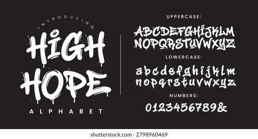 High Hope Bold Graffiti Brush Script Font for Urban Street Art and Hip Hop Poster Design