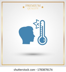 High Human Temperature icon. Vector illustration EPS 10.