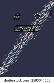 High Impact Sports Jersey Customizable Team Wear Soccer Basketball Football Esports Bold Graphics Abstract Modern Stylish Apparel