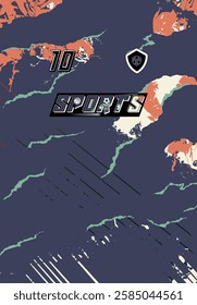 High Impact Sports Jersey Customizable Team Wear Soccer Basketball Football Esports Bold Graphics Abstract Modern Stylish Apparel