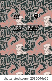 High Impact Sports Jersey Customizable Team Wear Soccer Basketball Football Esports Bold Graphics Abstract Modern Stylish Apparel