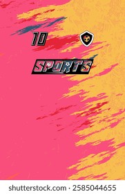 High Impact Sports Jersey Customizable Team Wear Soccer Basketball Football Esports Bold Graphics Abstract Modern Stylish Apparel