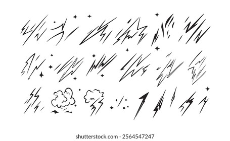 High Impact Thunderbolt Doodle Designs