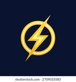 Logotipo de alto impacto Thunderbolt Power que captura una explosión de energía rápida para la marca tecnológica moderna