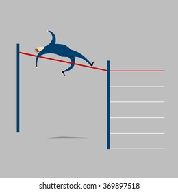 High Jump Stock Vector (royalty Free) 369897518 