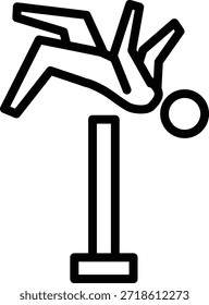 salto alto editável estilo de desenho animado vetor adesivo