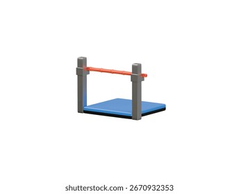 ícone de salto alto renderização de ilustração 3d