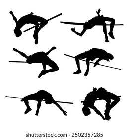 High Jump Silhouette Drawing Vol 2