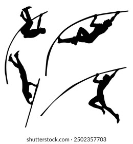 High Jump Silhouette Drawing Vol 5