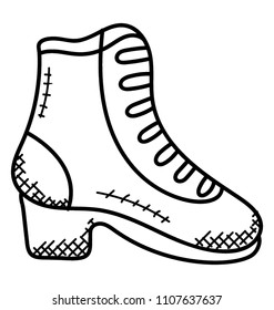 
A high lace boot usually for polo sport purpose. 
