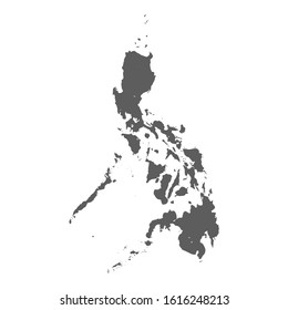 High level detailed map Philippines. Very accurate map layout satellite. Traced all the islands