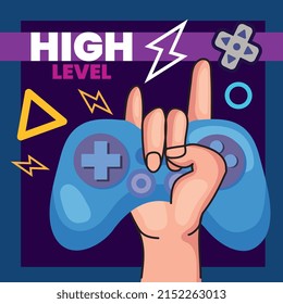 high level with hand lifting control