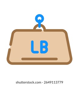 high load capacity color icon vector. high load capacity sign. isolated symbol illustration