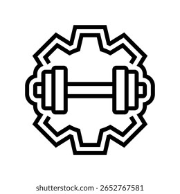 high load capacity line icon vector. high load capacity sign. isolated contour symbol black illustration