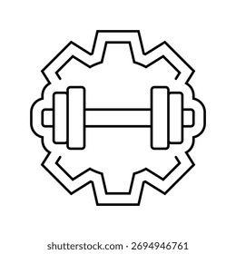 vetor de ícone de linha de alta capacidade de carga. sinal de alta capacidade de carga. ilustração em preto do símbolo de contorno isolado
