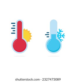High and low temperature measuring thermometers. 