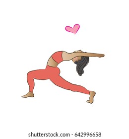 High lunge  crescent Yoga pose.