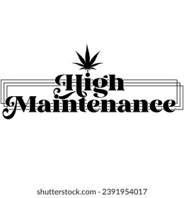 alta conservación marihuana maleza negro vector diseño gráfico y archivo de corte 