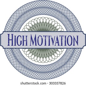 High Motivation abstract rosette