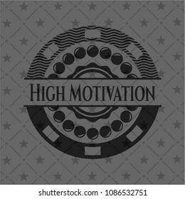 High Motivation black emblem