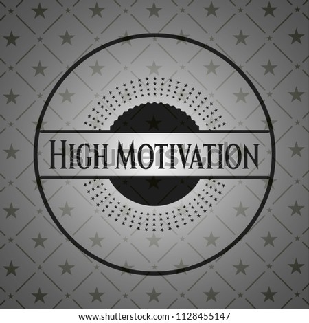 High Motivation realistic dark emblem